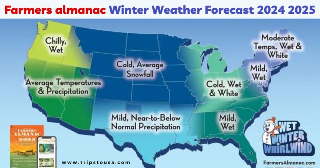 Farmers almanac Winter Weather Forecast 2024 2025