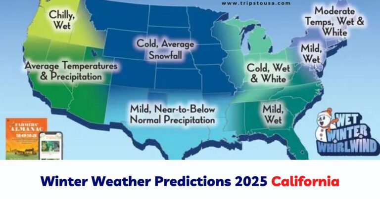 Winter Weather Predictions 2025 California